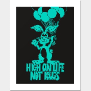 High On Life (One Color) - Retro Styled Design Posters and Art